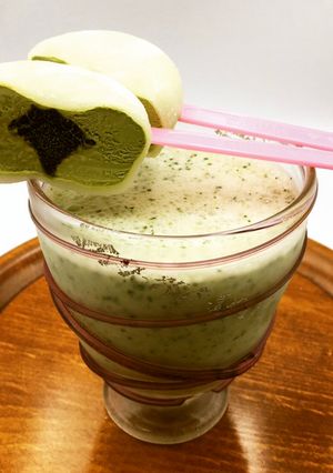 雪見だいふくスムージー添え-レシピのメイン写真
