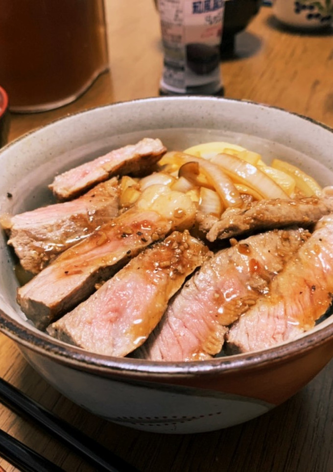 とうちゃんのステーキ丼-レシピのメイン写真