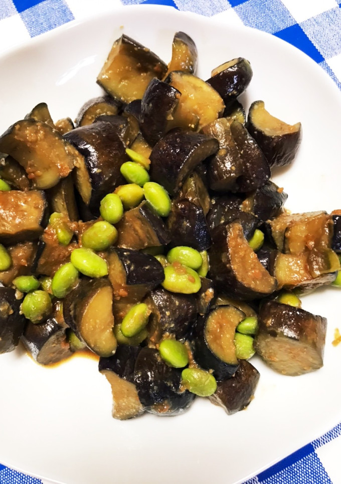 ナスと枝豆の味噌炒め-レシピのメイン写真