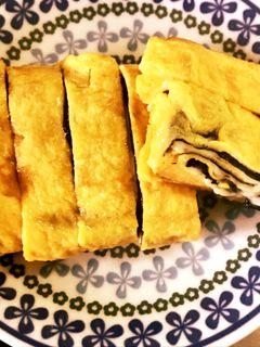 我流☆韓国のりとチーズの卵焼き-レシピのメイン写真