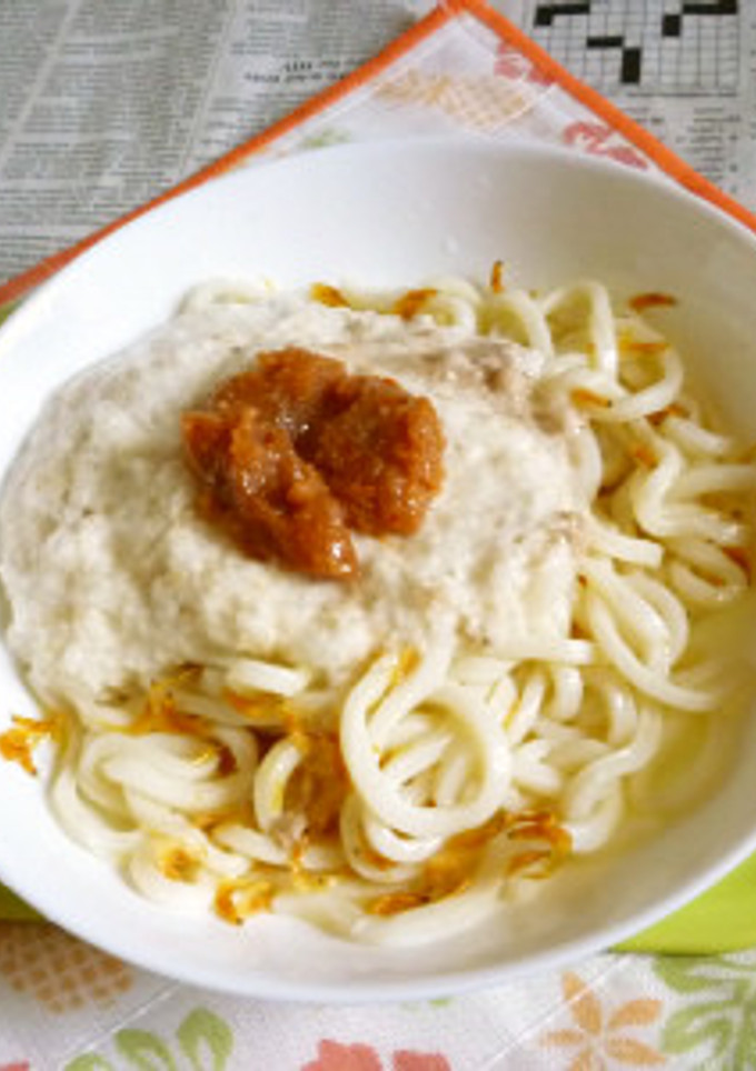 辛子明太子＆とろろの冷やしうどん-レシピのメイン写真