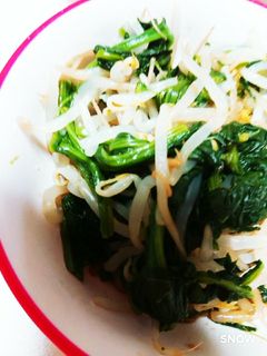 もやしとほうれん草の和え物-レシピのメイン写真