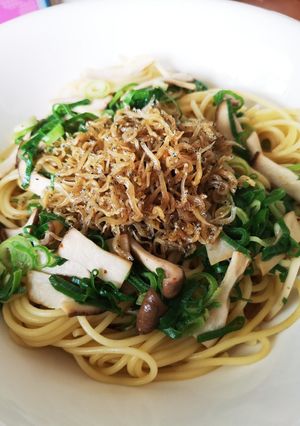 カリカリじゃこと葱の和風パスタ-レシピのメイン写真