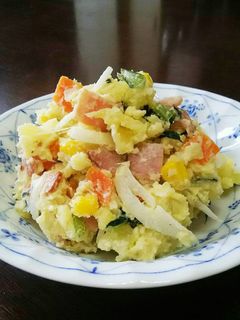 具たっぷり☆炒め野菜のポテトサラダ。-レシピのメイン写真