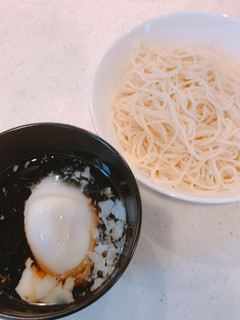 レンジで簡単温玉で、温玉そうめん!-レシピのメイン写真