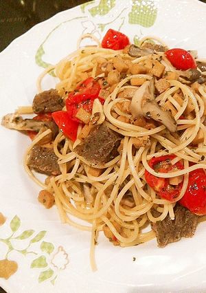 ヴィーガン☆凍みこんにゃく高野豆腐パスタ-レシピのメイン写真