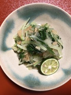 水菜のなめ茸おろし和え-レシピのメイン写真