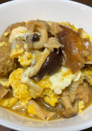 きのこと肉団子と白菜の卵とじ🎵-レシピのメイン写真