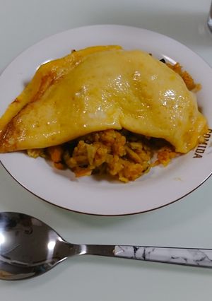きのこたっぷりかぼちゃバターオムライス-レシピのメイン写真