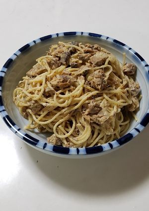 さば味噌缶のスパゲッティサラダ-レシピのメイン写真