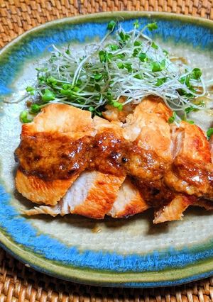 鶏もも肉のスタミナ味噌ヨーグルト焼き-レシピのメイン写真