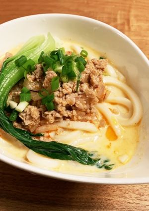 ピリ辛⭐︎冷やし担々うどん〜塩糀＆豆乳-レシピのメイン写真