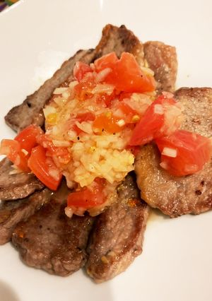 牛焼き肉用でさっぱりサルサ風に-レシピのメイン写真
