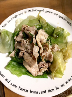 ご飯が進むレタスと冷しゃぶ-レシピのメイン写真
