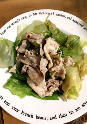 ご飯が進むレタスと冷しゃぶ-レシピのメイン写真