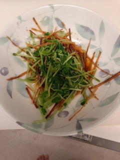 豆苗のお浸し(イカ風味)-レシピのメイン写真