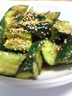 胡瓜のごま胡麻かき醤油-レシピのメイン写真