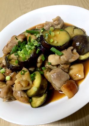 鶏肉と茄子のピリ辛照り焼き-レシピのメイン写真