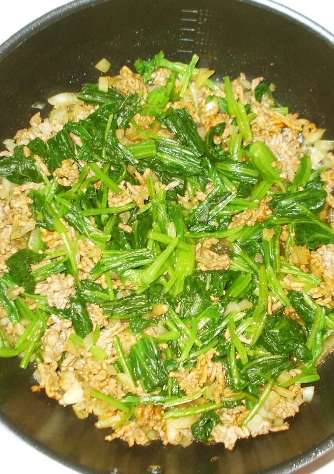 ほうれん草のカレー炒め♪簡単目の疲れに-レシピのメイン写真