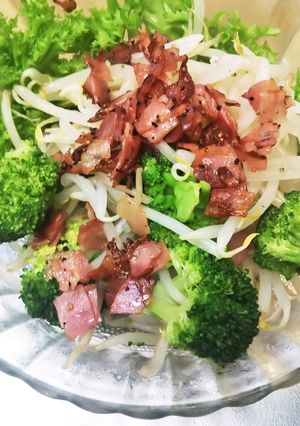 カリカリベーコンともやしの手抜きサラダ-レシピのメイン写真