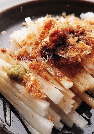 大根/鰹節/柚子胡椒/ユズ醤油サラダ-レシピのメイン写真