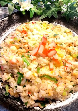 簡単、カニカマ炒飯-レシピのメイン写真