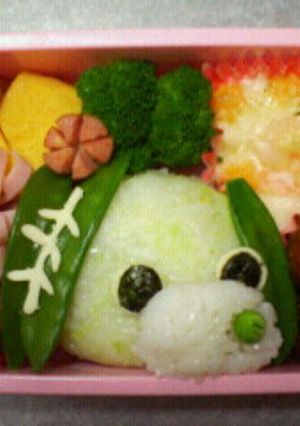 キャラ弁・お茶犬-レシピのメイン写真