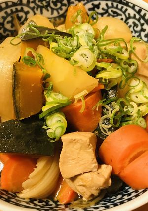 鶏むね肉と根菜＆カボチャのあまから煮-レシピのメイン写真