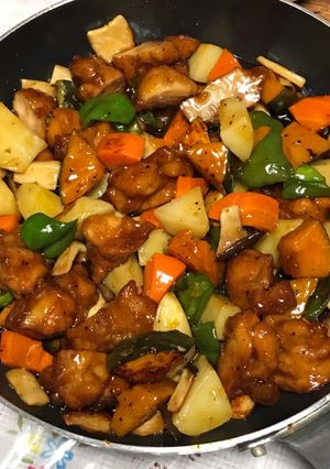 手抜き大戸屋風鶏と野菜の甘酢あんかけ-レシピのメイン写真