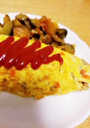 挽肉ストックで簡単⭐お手軽オムレツ⭐-レシピのメイン写真