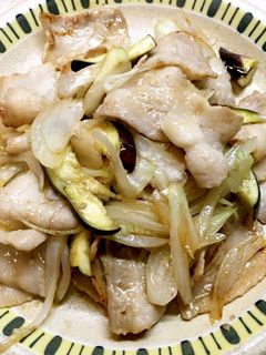 豚バラ肉&玉ねぎ&なすのオイスター炒め-レシピのメイン写真