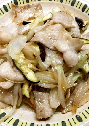 豚バラ肉＆玉ねぎ＆なすのオイスター炒め-レシピのメイン写真