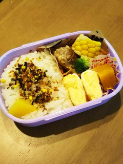 2019/9/9 年少豚ころころ団子弁当-レシピのメイン写真
