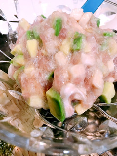 簡単おつまみ*アボガド長芋の一口ネギトロ-レシピのメイン写真