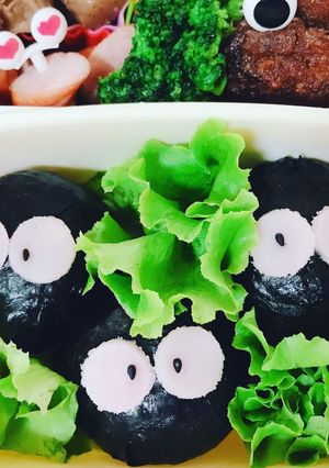 キャラ弁トトロまっくろくろすけ-レシピのメイン写真