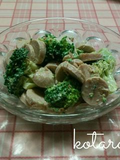 ブロッコリーと魚肉ソーセージの和風サラダ-レシピのメイン写真