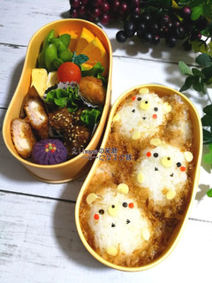 簡単☆ハリネズミのおにぎり~キャラ弁-レシピのメイン写真