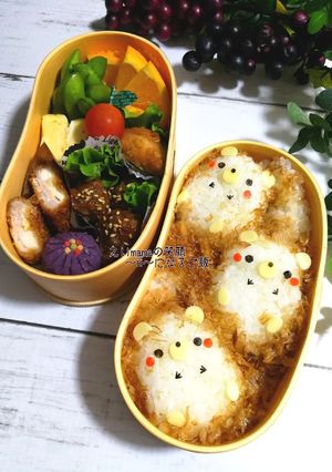 簡単☆ハリネズミのおにぎり～キャラ弁-レシピのメイン写真
