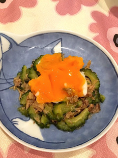 ゴーヤとサバのゴマ油炒め-レシピのメイン写真