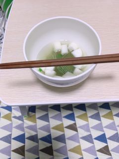 残り物で☆はんぺんめかぶスープ-レシピのメイン写真