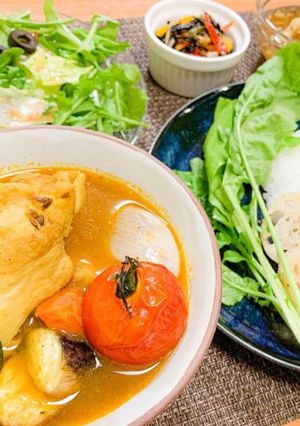 夏野菜のスープカレー-レシピのメイン写真