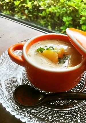 しいたけ風味の豆乳スープ～味噌仕立て～-レシピのメイン写真