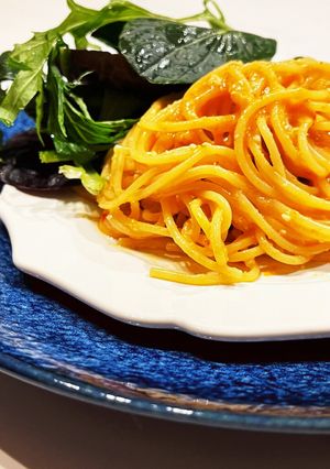 味噌ダレの、旨辛冷製パスタ-レシピのメイン写真