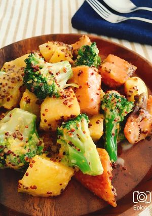 鮭と野菜のハニーマスタード和え-レシピのメイン写真