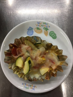 【保育園給食】ズッキーニのチーズ焼き-レシピのメイン写真