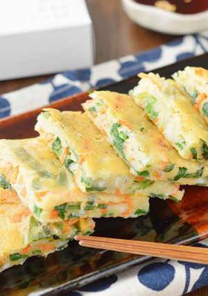 大豆ペーストとしらすのチーズチヂミ-レシピのメイン写真