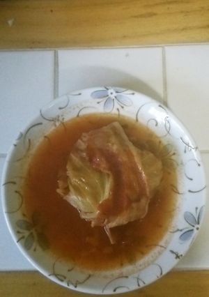 キノコたっぷりロールキャベツトマトソース-レシピのメイン写真