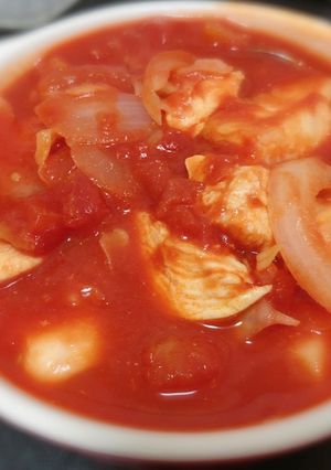 鶏肉のトマト煮込み-レシピのメイン写真