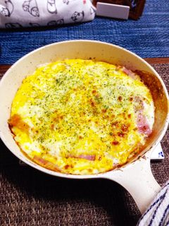 超簡単!ベーコンエッグ-レシピのメイン写真