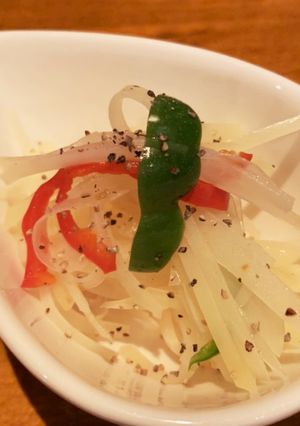 ジャガイモとピーマンの鶏ガラ和え-レシピのメイン写真